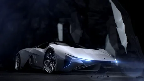 Conceptul Diamante: Un supercar futurist pentru un viitor eco. VIDEO