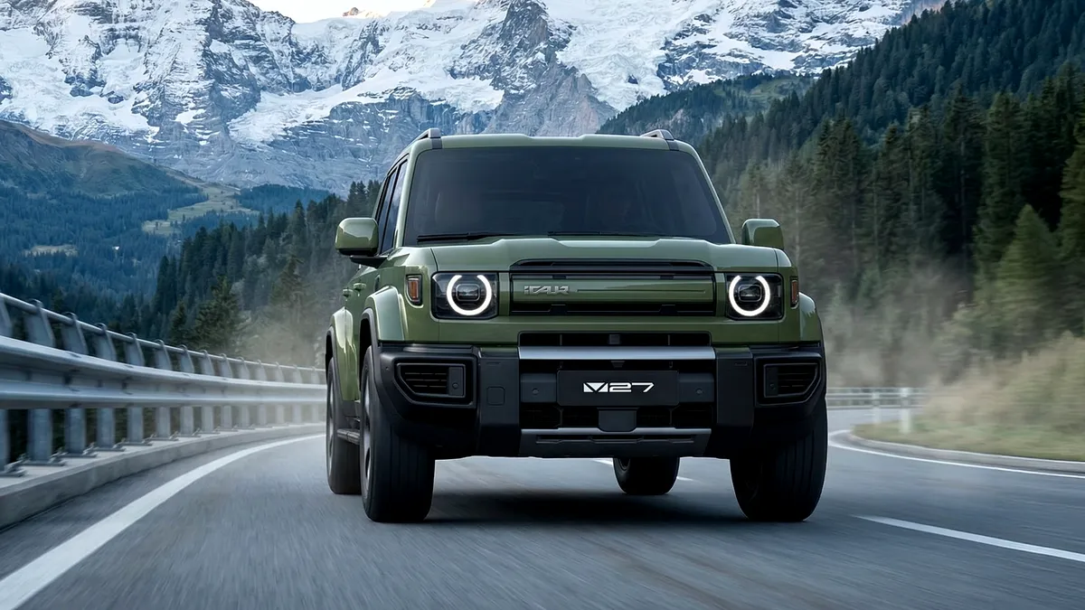 iCAUR V27 ajunge în România toamna asta. SUV-ul electrificat de circa 5 metri vizează Land Cruiser și Defender