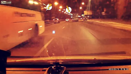 Accident pe autostradă: graba strică treaba. VIDEO