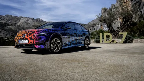 Volkswagen ID.7 va debuta pe 17 aprilie. Înlocuitorul electric al lui Volkswagen Passat se apropie de finalul testelor