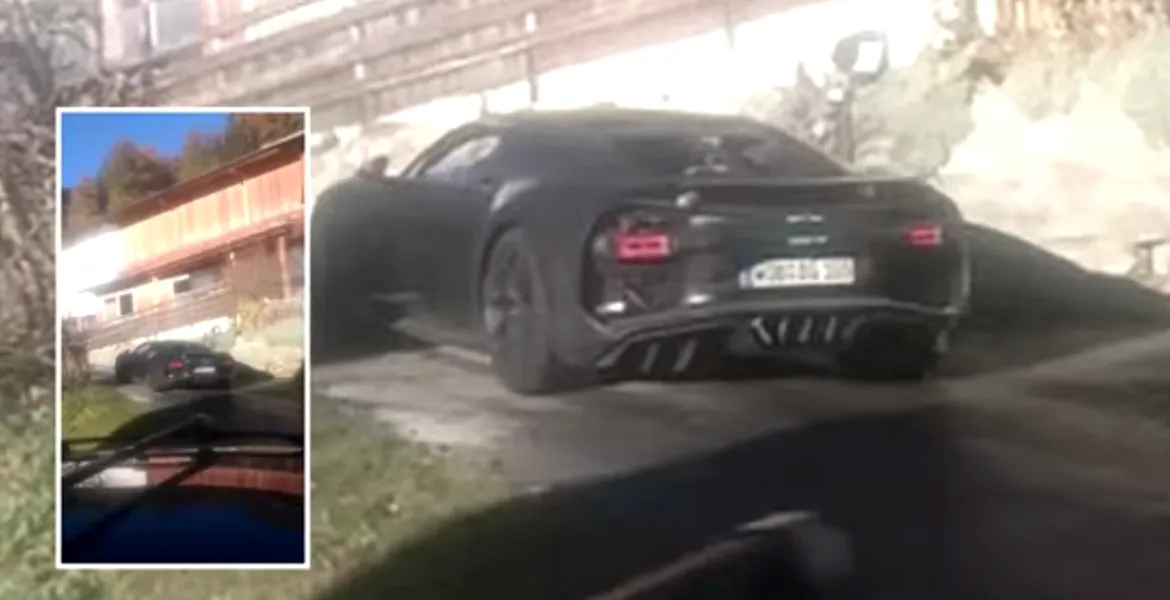 VIDEO. Noul Bugatti Chiron a fost surprins pe şosea