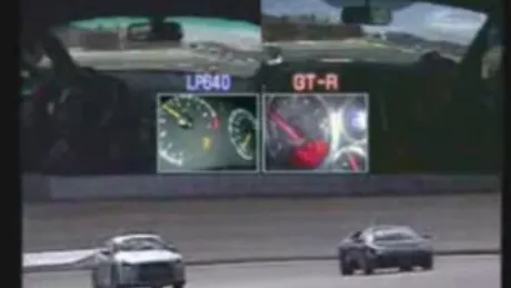 VIDEO: Nissan GT-R vs Lamborghini LP640