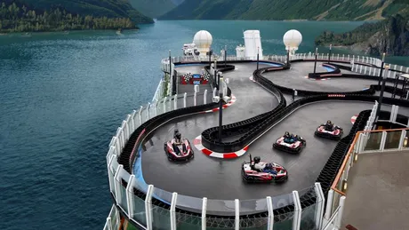 Cum arată circuitul de karting de pe vasele de croazieră - Galerie FOTO