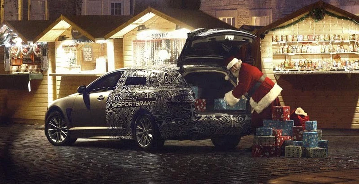 Prima poză-teaser cu Jaguar XF Sportbrake şi… Moş Crăciun!