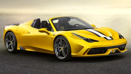 Ferrari 458 Speciale Aperta: cel mai puternic Ferrari cabrio vine la Paris 2014