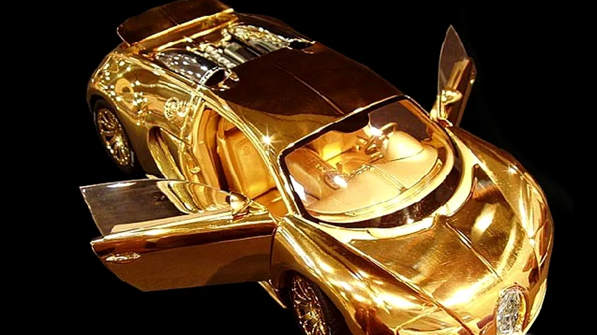 Machetă din aur: Bugatti Veyron Diamond Edition