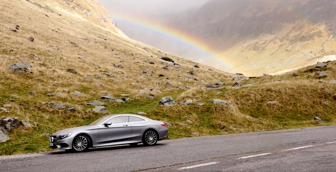 Noul Mercedes-Benz S500 4Matic Coupe, pe Transfăgărăşan. VIDEO