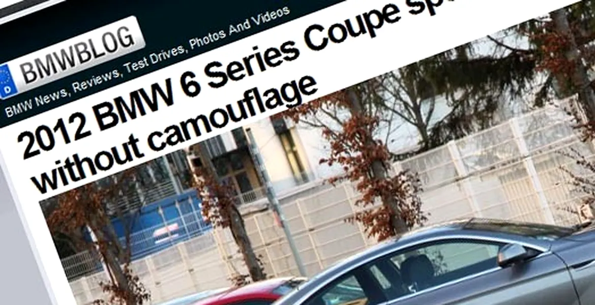 Spionat: BMW Seria 6 Coupe fără camuflaj