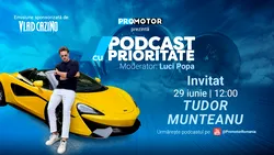 „Podcast cu Prioritate” #105: Tudor Munteanu, invitatul noului episod ProMotor. Cum a ajuns viral pe internet, controversele din jurul motoarelor diesel și primul Ferrari electric