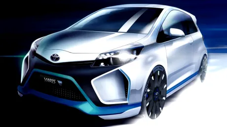 Imagine-teaser cu conceptul Toyota Yaris Hybrid-R, de 400 CP