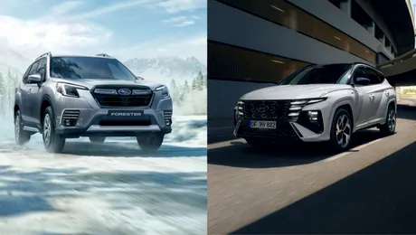 Subaru Forester VS Hyundai Tucson: Prețuri, dotări și funcționalitate