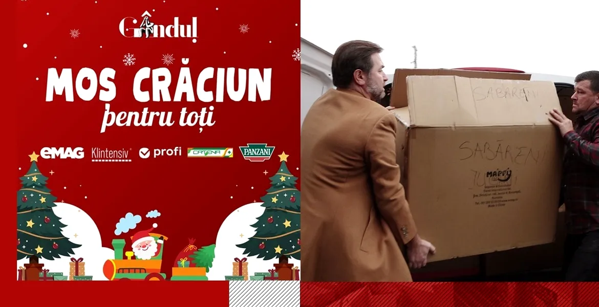 EXCLUSIV VIDEO | Gândul Media Network, campanie umanitară – „Moș Crăciun pentru Toți”: „IUBIREA și BUNĂTATEA nu au rămas doar vorbe goale”