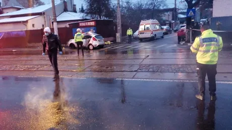 Imagini video cu accidentul grav petrecut luni pe Calea Giulești