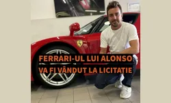 Fernando Alonso își scoate la licitație Ferrari-ul Enzo. La ce valoare este estimat supercar-ul italian – FOTO