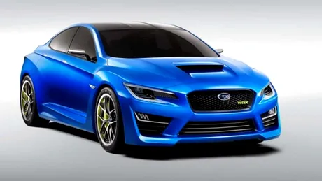 Subaru WRX Concept prefigurează un sedan sportiv inspirat de vechiul Impreza WRX STi