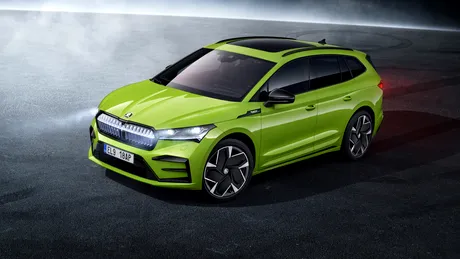 Skoda Enyaq RS iV și-a făcut debutul. Cât de puternic este SUV-ul electric de performanță de la Skoda?