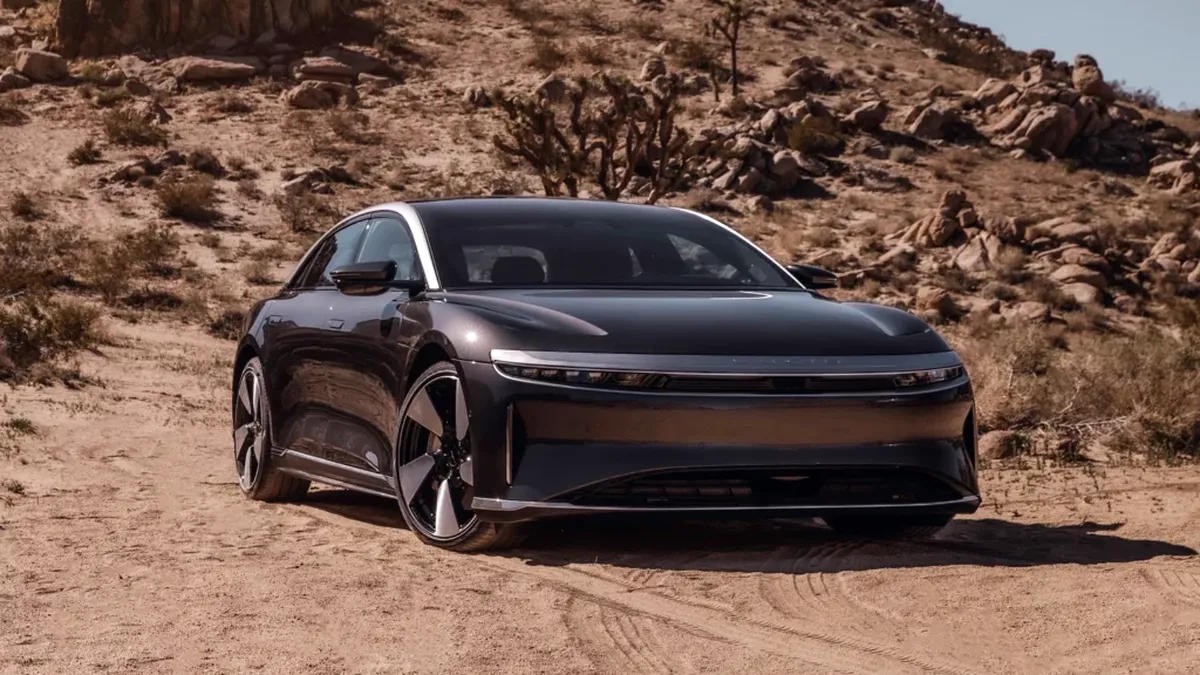 Lucid Motors a publicat un teaser cu noua versiune de top a sedanului electric Air (cu video)
