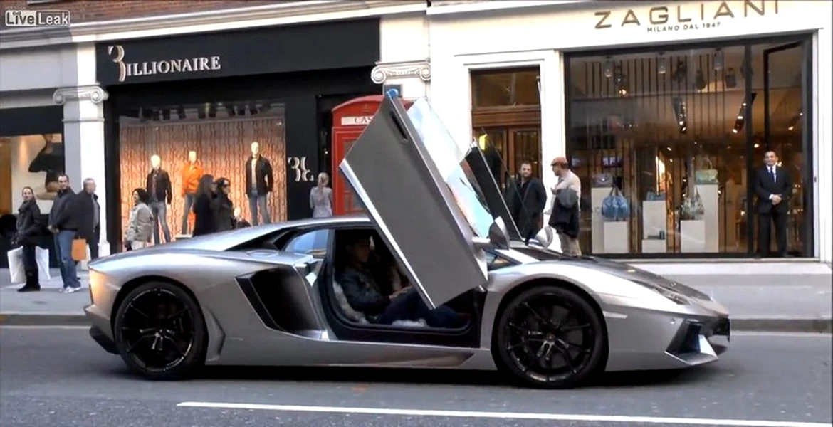 Cum să NU te comporţi la volanul unui Lamborghini Aventador. VIDEO