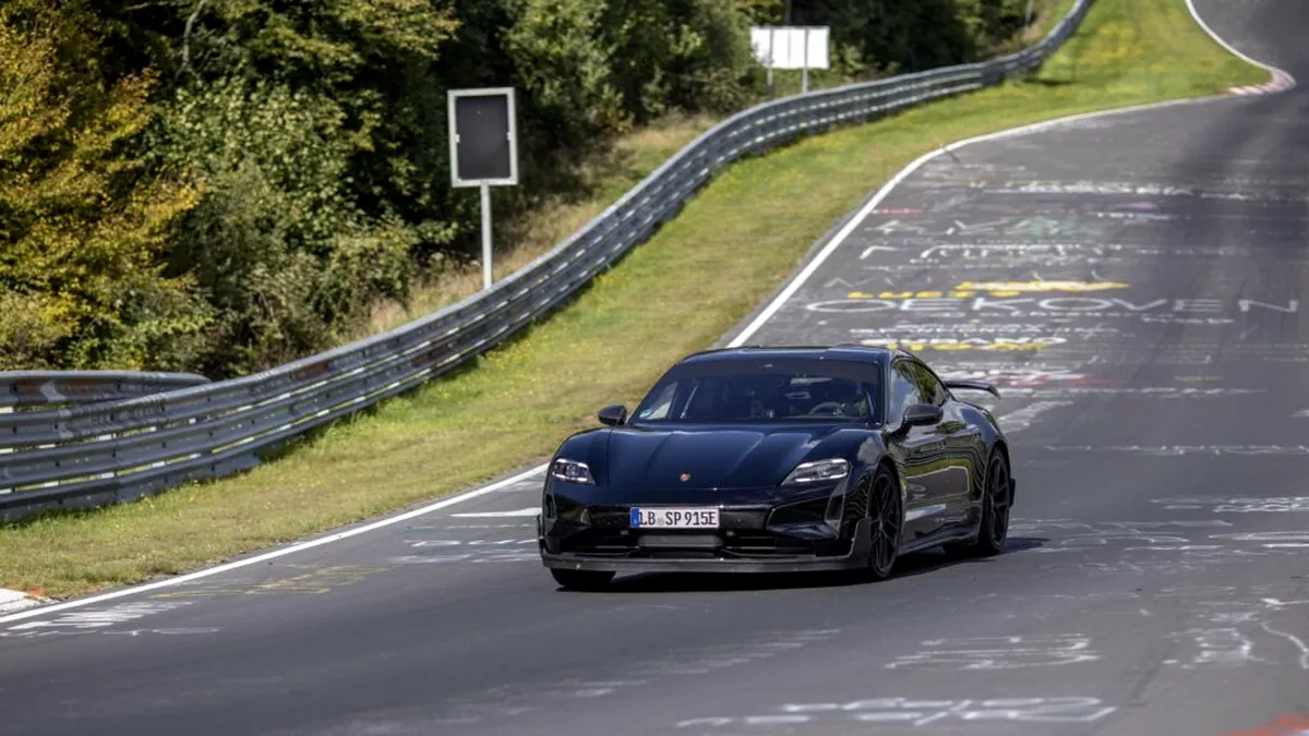 Porsche doboară recordul pe Nurburgring stabilit de Tesla Model S. Ni se promite cel mai puternic Taycan de până acum