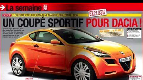 Dacia va lansa un coupe sportiv