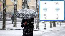 Ninge în România începând cu 19 octombrie 2026. Meteorologii Accuweather anunță în ce orașe vin ninsorile