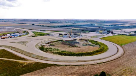 Imagini din dronă cu mini-autostrada de la graniţa României cu Ungaria - FOTO