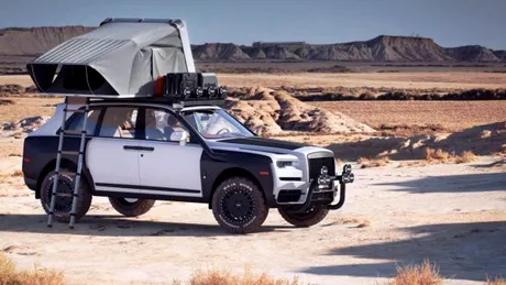 Nu, nu este Photoshop. Un Rolls-Royce Cullinan a fost transformat într-un camper off-road