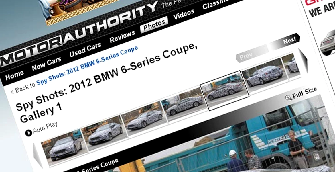 Poze spion noi cu noua generaţie BMW Seria 6