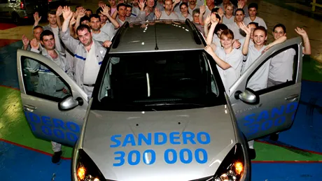 Uzina Dacia a produs 300 000 de modele Sandero