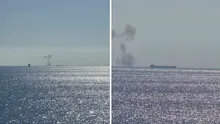 O navă a fost lovită de o dronă lângă platforma Pescăruș, 13 marinari sunt daţi dispăruți. Este alertă în Marea Neagră!