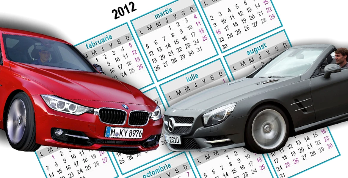Calendarul lansărilor de maşini noi din 2012