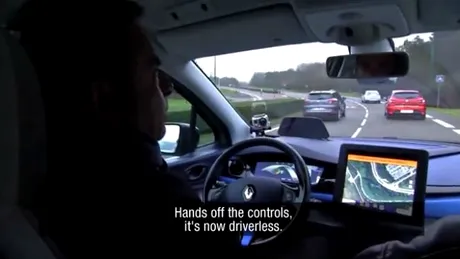 VIDEO: cum testează boss-ul Renault o maşină autonomă