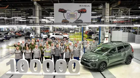 Dacia sărbătorește asamblarea a 100.000 de exemplare Jogger la Mioveni