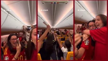 Pasagerii unui avion au început să țipe de fericire după ce pilotul i-a sfătuit să își schimbe tricourile. Anunțul a devenit viral