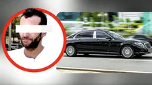 Scene ca în filmele cu mafioți, în Capitală. Temutul interlop, prins înarmat, într-un Maybach blindat