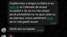 Și-a lăsat copilul SINGUR acasă, cu FEBRĂ, ca să-l susțină pe Călin Georgescu: „Veniți să luptăm!”