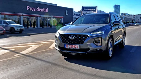 Test drive Hyundai Santa Fe 2.2 CRDi. Cel mai mare SUV Hyundai aduce îmbunătăţiri la capitolul rafinament, agilitate şi tehnologie - GALERIE FOTO