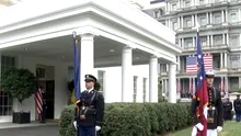Sirenele de raid aerian sună la Kiev în timp ce liderii europeni se adună la Casa Albă