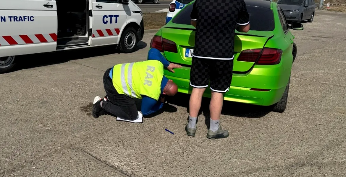 Controale RAR în trafic: 13 din 15 mașini verificate aveau probleme tehnice