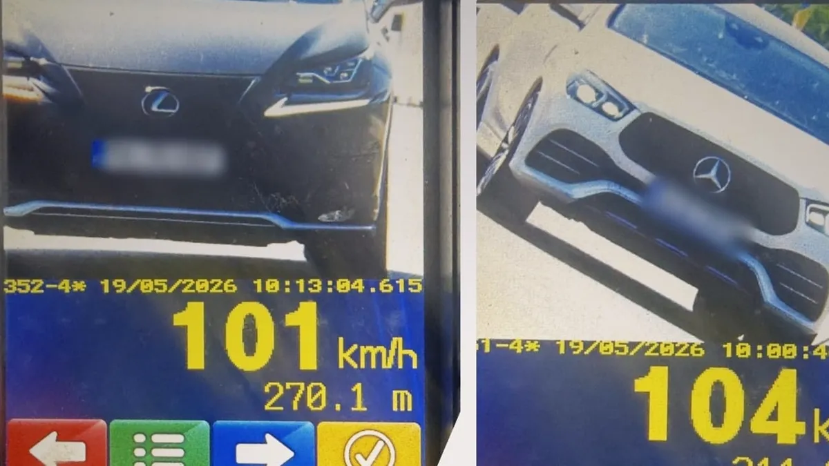 Amendă după amendă și permise suspendate pentru viteză pe DN1. În doar 4 ore, polițiștii au dat aproape 70 de sancțiuni