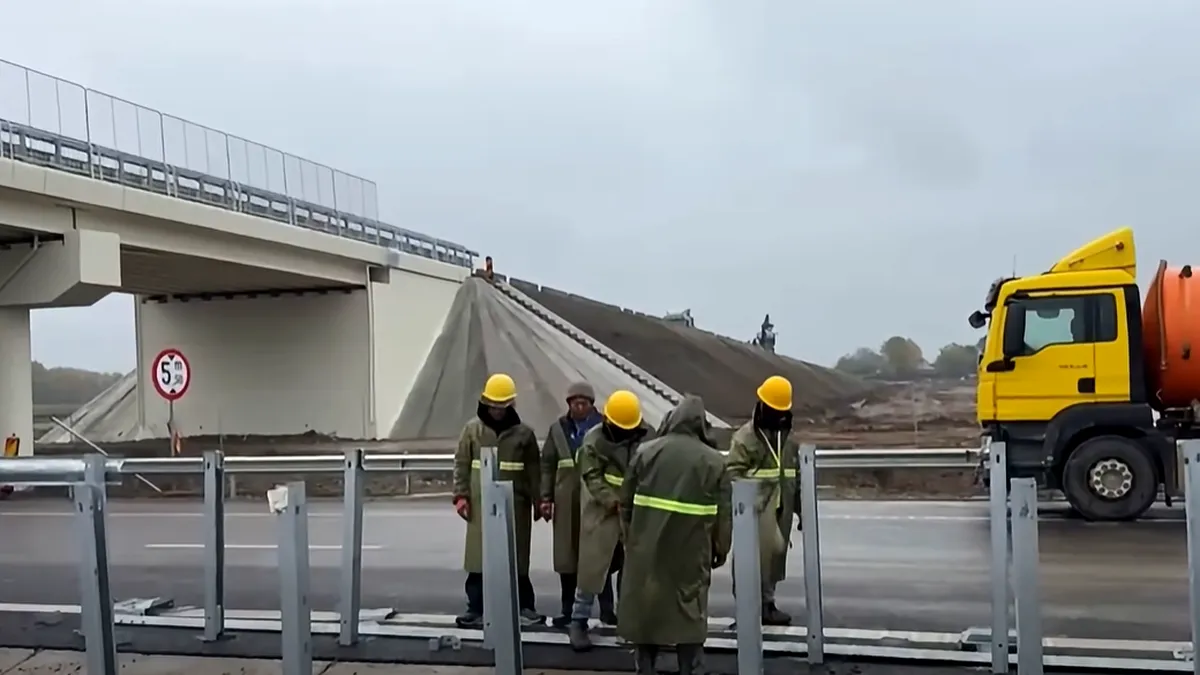Video - Autostrada A0 Nord, tot mai aproape de deschiderea circulației. Lucrări la parapetele de protecție pe Lotul 3 Afumați – Pantelimon