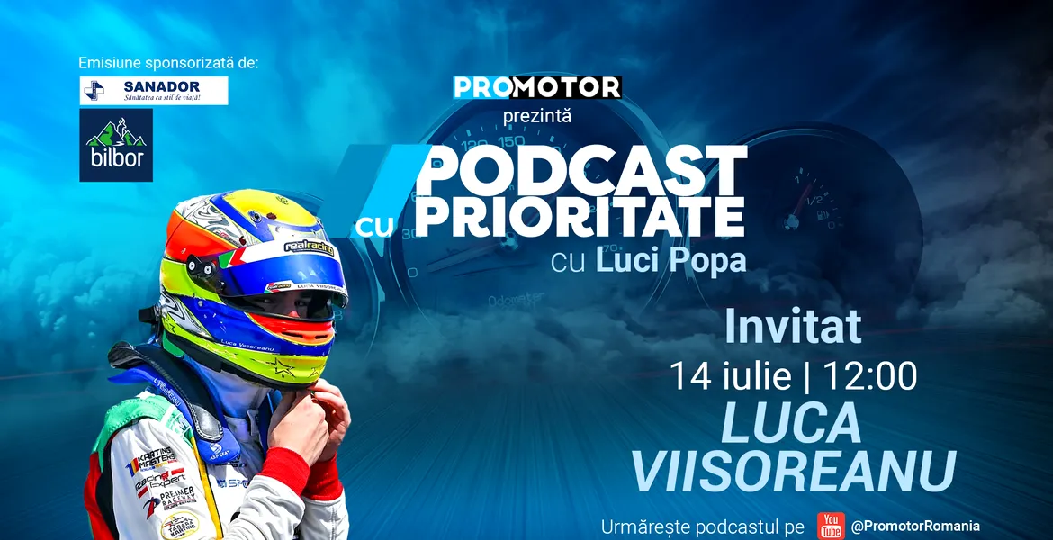 Podcast ProMotor #78 îl are ca invitat pe Luca Viișoreanu, pilotul adolescent care reprezintă România în Formula 4