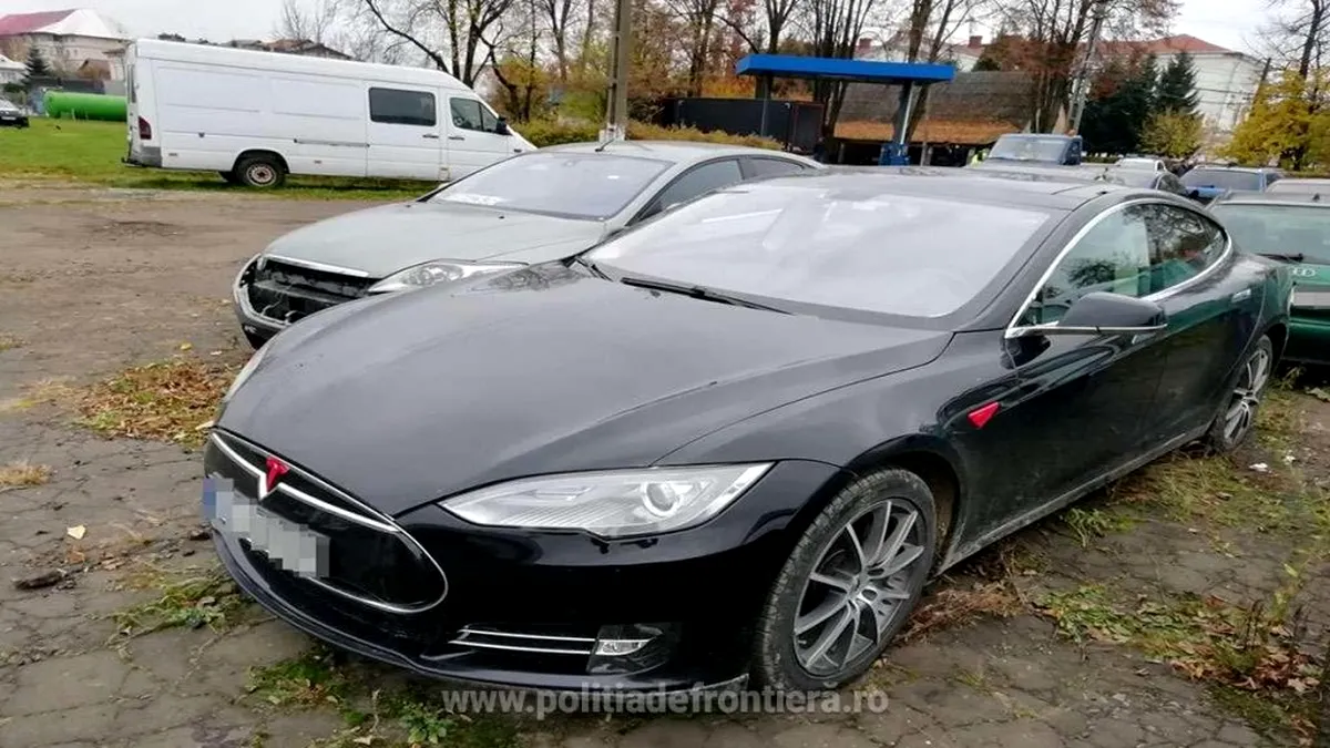 O Tesla în valoare de 51.000 de euro căutată de autoritățile din Norvegia a fost descoperită în Suceava - FOTO