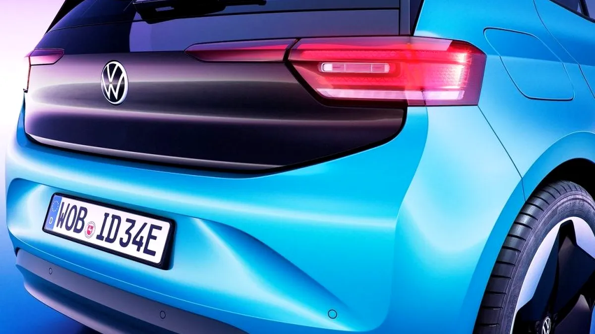 Volkswagen a publicat o schiță de design cu viitorul model Aero B, alternativa electrică a lui Passat