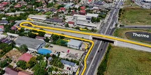 Nou pasaj suprateran, peste DN1, deschis circulației. Va îmbunătăți accesul către Therme – VIDEO