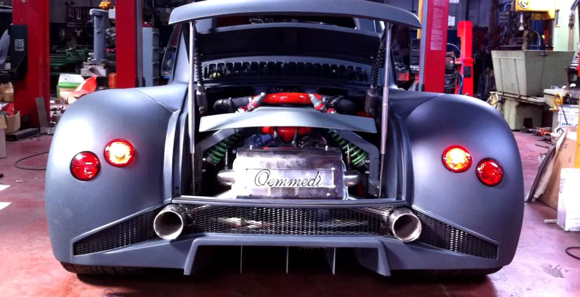 VIDEO: Fiat 500 cu motor de Lamborghini şi 580 CP
