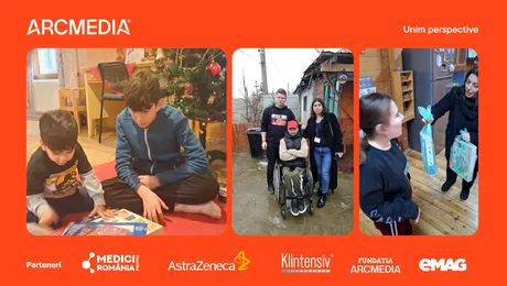 ARCMEDIA aduce bucuria Crăciunului mai aproape de copiii care au cea mai mare nevoie