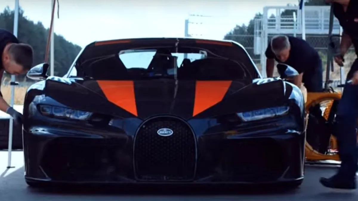 Un Bugatti Chiron a stabilit un record de viteză, atingând 490 km/h - VIDEO