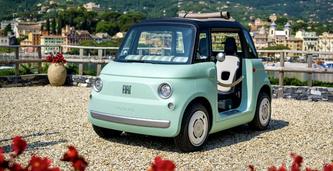 Topolino, cel mai mic vehicul electric produs de Fiat