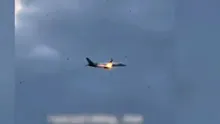 Un avion a aterizat de urgență în Italia cu un motor în flăcări